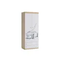 Шкаф Mebelson 80x190x42 см ЛДСП цвет дуб сонома