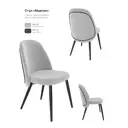 Стул Milavio Мартин 28/13Ч 46x85x58 см текстиль цвет серый