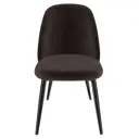 Стул Milavio Фабарже 46x85x58 см текстиль цвет темно-коричневый