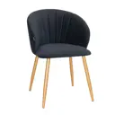 Стул Bradex Paola с поворотным механизмом 56x50x60 см велюр цвет графит