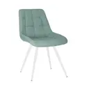 Стул Nowy styl Nicole hn white soro 52.6x87x56.4 см текстиль цвет бирюзовый