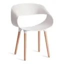 Кухонный стул Tetchair Qxx 60x81x53 см пластик цвет белый