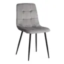 Кухонный стул Tetchair Chilly 44.5х88х52.5 см велюр цвет темно-серый/черный