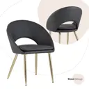 Кухонный стул Stool Group Кензи 82x62x45 см экокожа цвет серый
