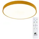 Светильник потолочный светодиодный Arte Lamp A2661PL-1YL Arena с пультом управления 15 м² изменение оттенков белого цвет желтый
