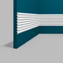 Панель 3D реечная Перфект Plus PP-128 белый 2800x14x14мм 0.56м²