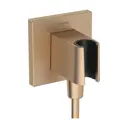 Шланговое подключение Hansgrohe Fixfit E 26889140 с держателем для душа цвет бронза