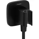 Шланговое подключение Hansgrohe FixFit Q 26887670 с держателем для душа цвет черный