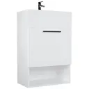 Тумба подвесная с раковиной 1Marka July 50 см цвет белый глянец У84223