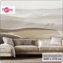 Фотообои флизелиновые Bartonwall 600x270 см Природа Горы Акварель N123-B