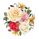 Фотообои флизелиновые DeliceDecor И 1350 Декоративный букет 300x270см