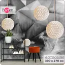 Фотообои флизелиновые Bartonwall 300x270 см 3d Абстракция Шар Перья