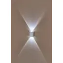 Настенный светильник светодиодный IMEX LED 2x1W 4200K Белый 220V IP54 IL.0014.0001-2 WH нейтральный белый свет цвет белый
