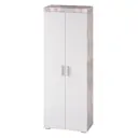 Шкаф распашной Bts 80.2x217.6x51 см ЛДСП цвет бетон/белый