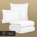 Набор 1 одеяло+1 подушка Антистресс лебяжий пух в микрофибре 175x200 см 50x70 см