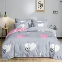 Простыня Home Mercury Сердечки 27 компаньон 25046, 145x214 см, поплин, без резинки