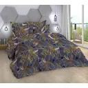 Простыня Home mercury Амариллис 220x240 см поплин без резинки цвет синий