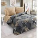 Простыня Home mercury Джунгли 4 220x240 см поплин без резинки цвет серый