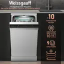 Отдельностоящая посудомоечная машина Weissgauff DW 4539 44.8 см 9 программ цвет белый