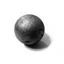 Кованые элементы забора Шар стальной D20