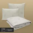 Набор 2 одеяла+2 подушки Восток верблюжья шерсть в хлопковом тике 175x200 см 70x70 см
