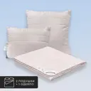 Набор 1 одеяло + 2 подушки Medsleep Aries mdp912376 тик цвет белый 140x200 см 70x70 см