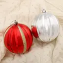 Набор елочных шаров Зимнее волшебство 4192740 ФБО Марсельеза 10 см пластик разноцветный 2 шт