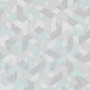 Обои бумажные Пермские обои Витраж 1062-09 0.53 м бирюзовые 7705887