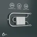 Полотенцесушитель водяной е-образный Onix Country turn right 60x32 см 3/4" нержавеющая сталь цвет хром