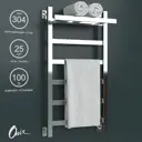 Полотенцесушитель водяной с полкой Onix Moon Plus 40x80 см 1/2" нержавеющая сталь