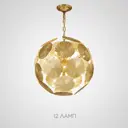Люстра подвесная ImperiumLoft  203837-26 Inca 12 ламп 32 м² цвет золотой
