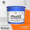 Краска-эмаль фасадная всесезонная Malare Pliolite по дереву бетону ОСБ плит быстросохнущая цвет RAL 2004 оранжевый матовая 12.5 кг