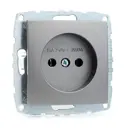 Розетка встраиваемая Mono electric Despina-Larissa 500-002422-116 цвет антрацит