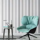 Обои флизелиновые Decoracion Стильные полоски 4x2.8 м темно-серые/серые/белые 7010204