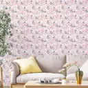 Обои флизелиновые Decoracion Как будто хлопок 4x2.8 м серые/зеленые 7184203