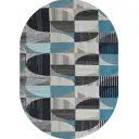 Ковер Принт Стокгольм (95_25) (2.0) овал 200x600 см полиамид