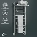 Полотенцесушитель водяной с полкой Onix Flex Plus 30x80 см 1/2" нержавеющая сталь