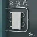 Полотенцесушитель водяной е-образный Onix Country direct left 60x60 см 3/4" нержавеющая сталь цвет хром