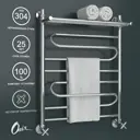 Полотенцесушитель водяной с полкой Onix Flex Plus Pro 60x80 см 1/2" нержавеющая сталь
