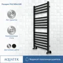 Полотенцесушитель водяной Aquatek Поларис П16 500x1100 см сталь 1/2" чёрный муар