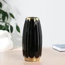 Ваза Simaland настольная "Лаладж" керамическая d=6.5 см h=23x9 см черная