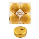 Свеча Horizon Candles плавающая 25x50 мм 4 шт золотая