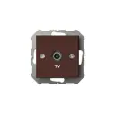 ТВ-розетка оконечная встраиваемая Liregus Epsilon IAL-1-01 E/R цвет коричневый