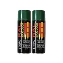 Краска аэрозольная Maxcolors Ral 6029 2шт глянцевый цвет изумрудный 0.8 л 2 шт