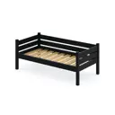 Тахта односпальная Solarius реечное основание 110x63x170 см сосна цвет антрацит