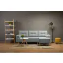 Раскладной диван Divan.ru Нумо угловой 216x87x137 см велюр цвет серый