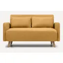 Раскладной диван Divan.ru Кускен 145x84x92 см велюр цвет жёлтый