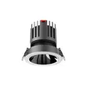 Светильник точечный встраиваемый светодиодный Favourite Mortise 4423-1c под отверстие 75 мм 12 Вт теплый белый (желтый) свет цвет белый