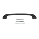 Мебельная ручка скоба Palladium Assistente 160 мм Matte Black