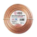 Кабель акустический Dori 2x1 мм 10 м цвет прозрачный